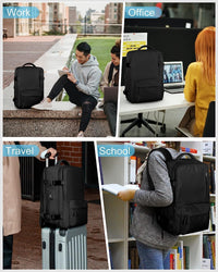 Wasserdichter Reiserucksack mit Schuhfach und USB-Anschluss – Geeignet für 14"-Laptop