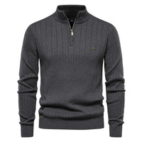 Herren Herbstpullover mit Reißverschluss – Daan