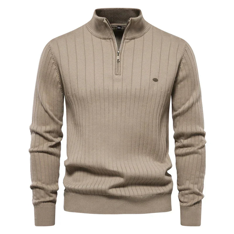 Herren Herbstpullover mit Reißverschluss – Daan