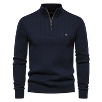 Herren Herbstpullover mit Reißverschluss – Daan