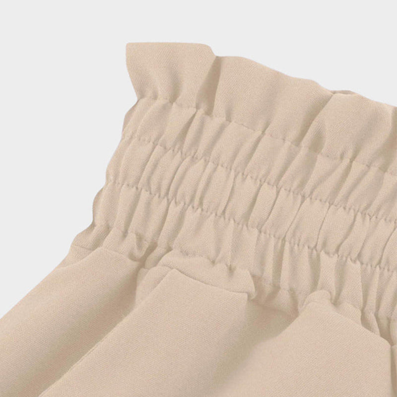 Elegante Damenhose mit Rüschenbund - Bequeme Passform-Luzern Mode