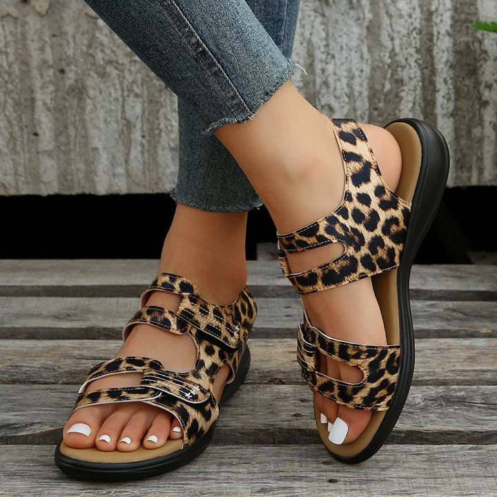 Lässige Damen Sandalen mit Klettverschluss – Nina