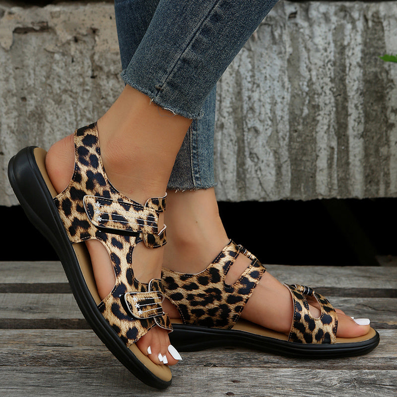Lässige Damen Sandalen mit Klettverschluss – Nina