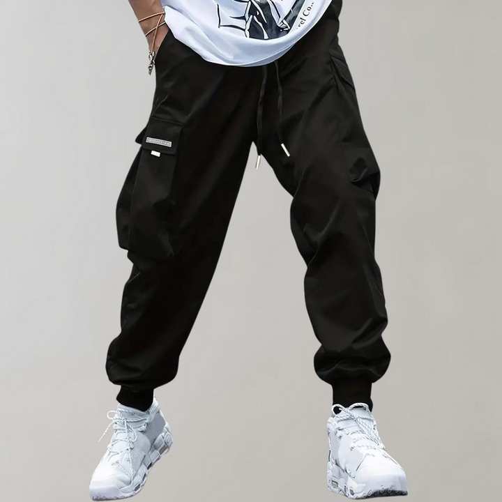 Herren Cargo Jogginghose mit Taschen und Kordelzug-Luzern Mode