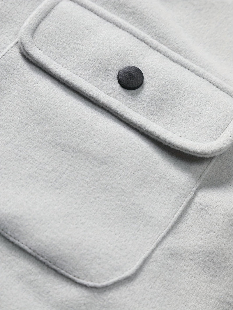 Herren Hemdjacke mit Taschen - Stilvolle Übergangsjacke-Luzern Mode