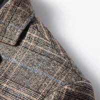 Herren Karo Blazer Slim Fit - Eleganter Anzugjacke-Luzern Mode