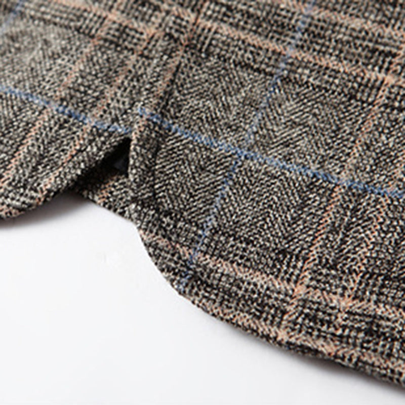 Herren Karo Blazer Slim Fit - Eleganter Anzugjacke-Luzern Mode