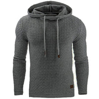 Herren Strickpullover mit Kapuze - Bequemer Hoodie Style-Grau-XS-Luzern Mode