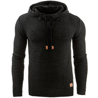 Herren Strickpullover mit Kapuze - Bequemer Hoodie Style-Schwarz-XS-Luzern Mode