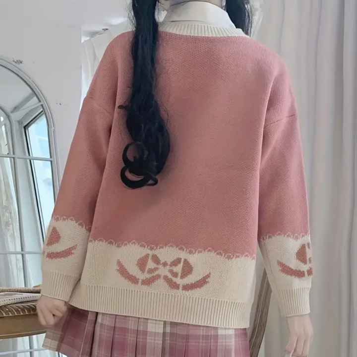 Mädchen Strickpullover mit Schleifenmuster für Herbst/Winter-Luzern Mode