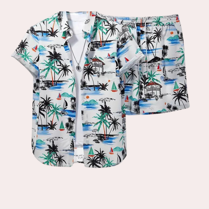 Lässiges Sommer Outfit Herren | Atmungsaktives Set Zweiteiler | Jetzt kaufen-S-Luzern Mode
