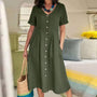Lässiges Baumwoll-Leinen Sommerkleid – Noor