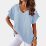 Lässiges Damen T-Shirt mit V-Ausschnitt – Yuna