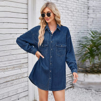 Lässiges Denim-Hemdkleid mit Knopfleiste – Lianne