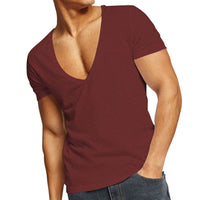 Baumwollmischung | figurbetonter Schnitt | tiefer V-Ausschnitt | Slim Fit | S–2XL-Luzern Mode