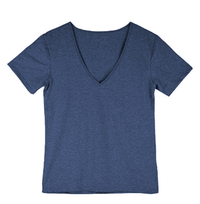 Baumwollmischung | figurbetonter Schnitt | tiefer V-Ausschnitt | Slim Fit | S–2XL-Luzern Mode