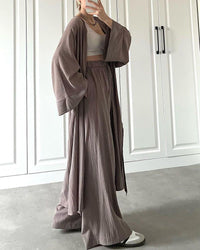 Zweiteiler Damen Weste Hose | bequemes Freizeitset | weich und luftig-Luzern Mode