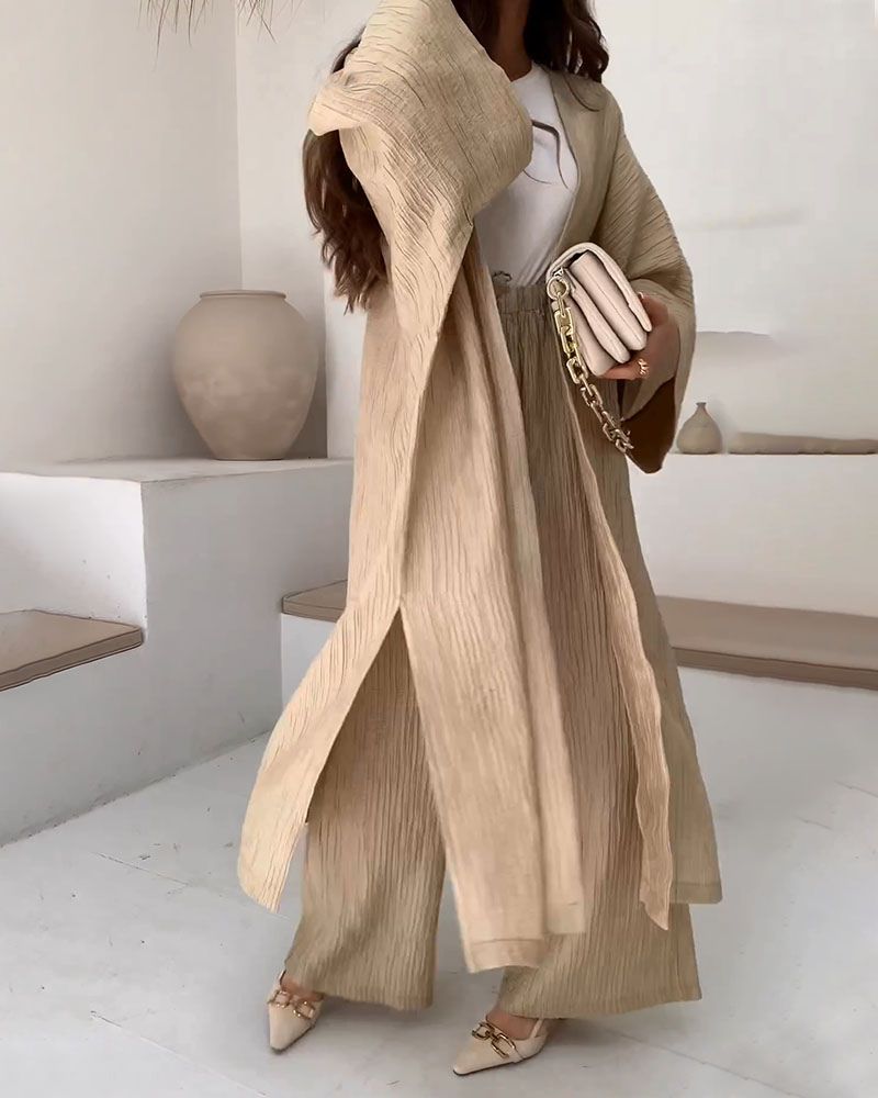 Zweiteiler Damen Weste Hose | bequemes Freizeitset | weich und luftig-Luzern Mode