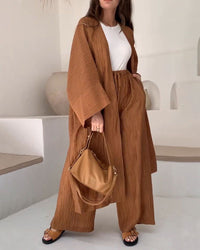 Zweiteiler Damen Weste Hose | bequemes Freizeitset | weich und luftig-Luzern Mode