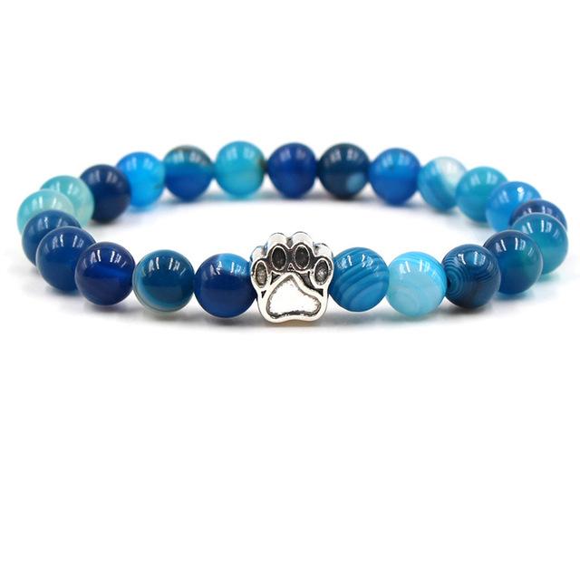 Armband Naturstein | Erdende Kraft | Lavastein | Zeitlos | Komfortabel-Blau-Luzern Mode