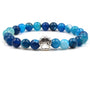 Armband Naturstein | Erdende Kraft | Lavastein | Zeitlos | Komfortabel-Blau-Luzern Mode