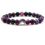 Armband Naturstein | Erdende Kraft | Lavastein | Zeitlos | Komfortabel-Lila-Luzern Mode