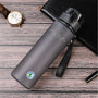 Sporttrinkflasche | Langlebig | Groß | Leckfrei | Vielseitig | Stylisch | Funktional-400ml-Grau-Luzern Mode