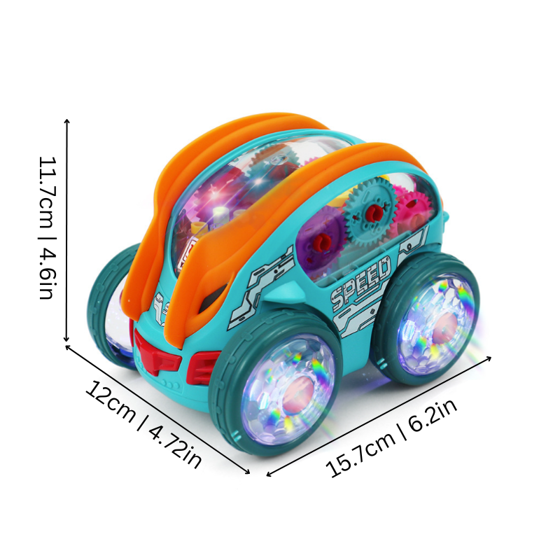 Spielzeugauto | LED | Musik | Batteriebetrieben | Farbenfroh | Interaktiv | Langlebig-Luzern Mode