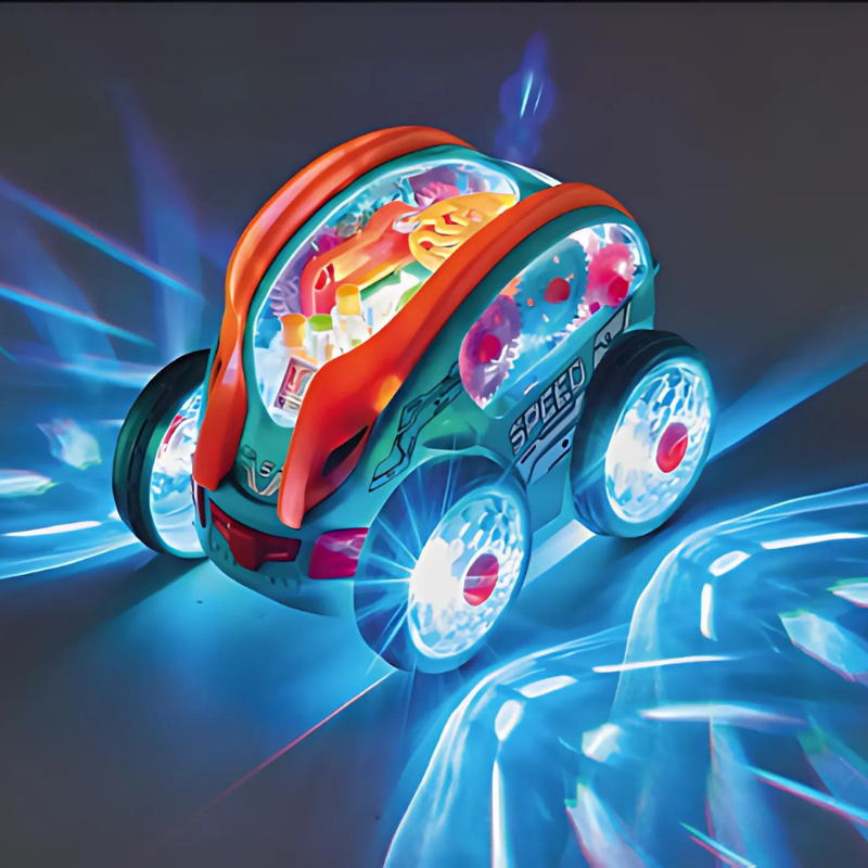 Spielzeugauto | LED | Musik | Batteriebetrieben | Farbenfroh | Interaktiv | Langlebig-Luzern Mode