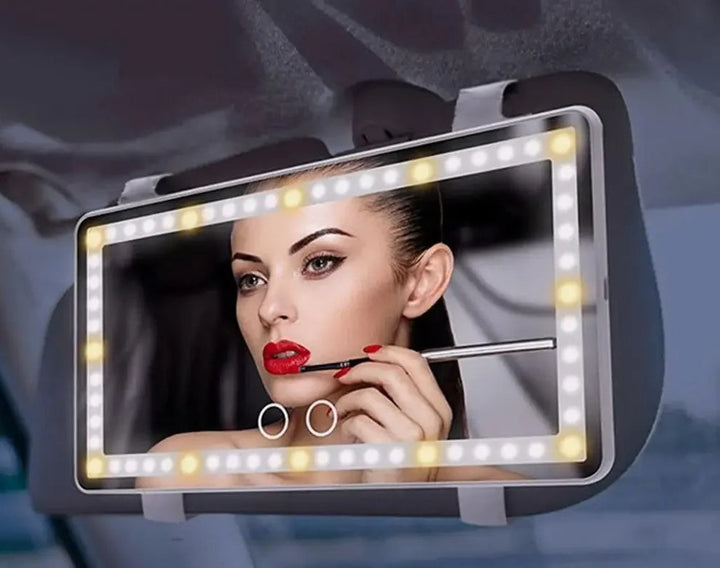 Auto Make-up Spiegel | LED | kompakt | Universal | Touch-Bedienung-Schwarz-Luzern Mode