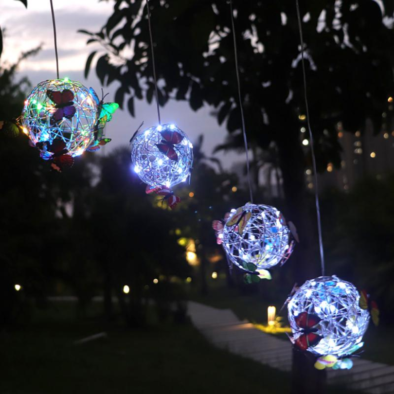 LED Gartenbeleuchtung | Wetterfest Nachhaltig Stimmungsvolles Solar-Aufladen-Luzern Mode