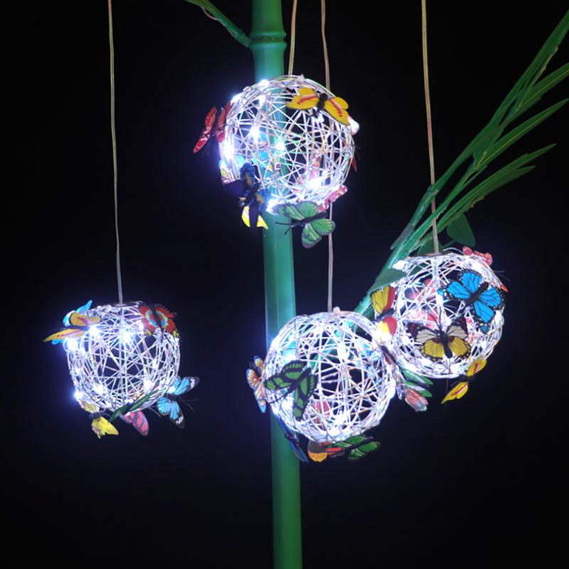 LED Gartenbeleuchtung | Wetterfest Nachhaltig Stimmungsvolles Solar-Aufladen-Luzern Mode