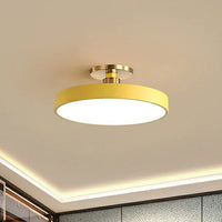 LED Deckenleuchte | Rund Stilvoll Vielseitig Skandinavisch Langlebig-Gelb-30cm-Luzern Mode