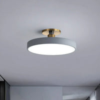 LED Deckenleuchte | Rund Stilvoll Vielseitig Skandinavisch Langlebig-Grau-30cm-Luzern Mode