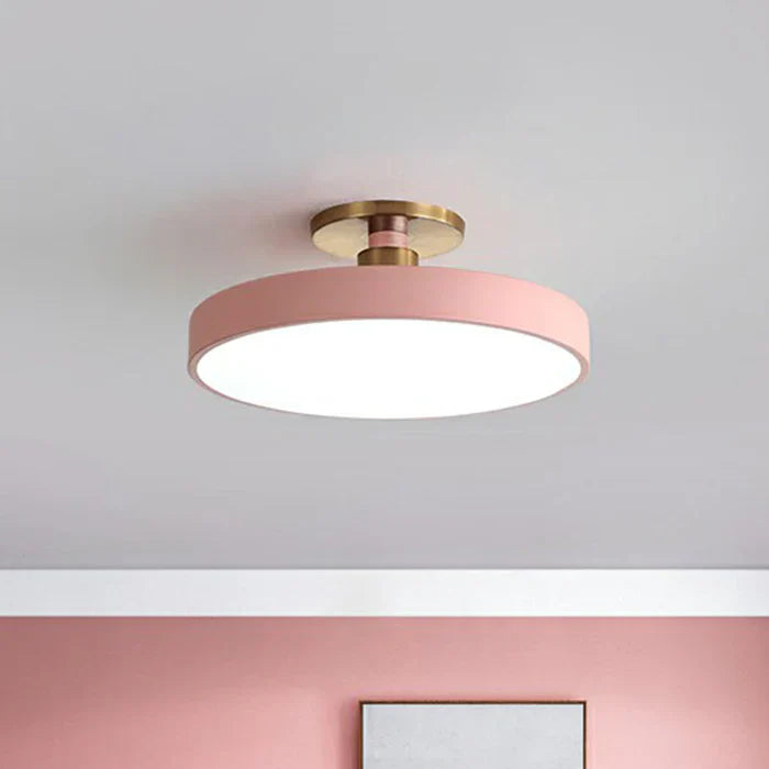 LED Deckenleuchte | Rund Stilvoll Vielseitig Skandinavisch Langlebig-Rosa-30cm-Luzern Mode