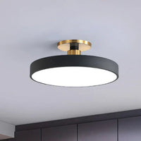 LED Deckenleuchte | Rund Stilvoll Vielseitig Skandinavisch Langlebig-Schwarz-30cm-Luzern Mode