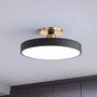LED Deckenleuchte | Rund Stilvoll Vielseitig Skandinavisch Langlebig-Schwarz-30cm-Luzern Mode