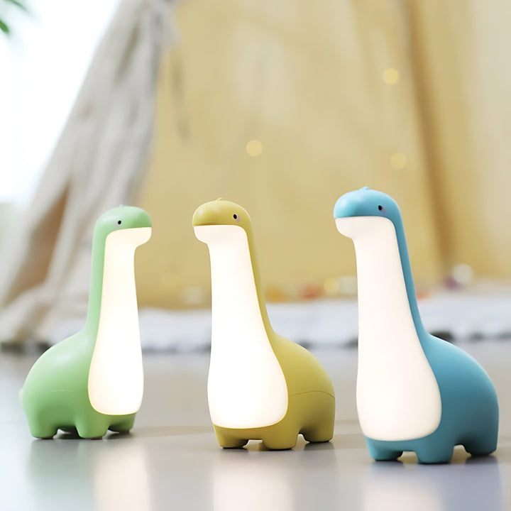Dino Nachtlicht | LED Langlebig Wiederaufladbar Stimmungsvolles Silikon Niedlich-Grün-Luzern Mode