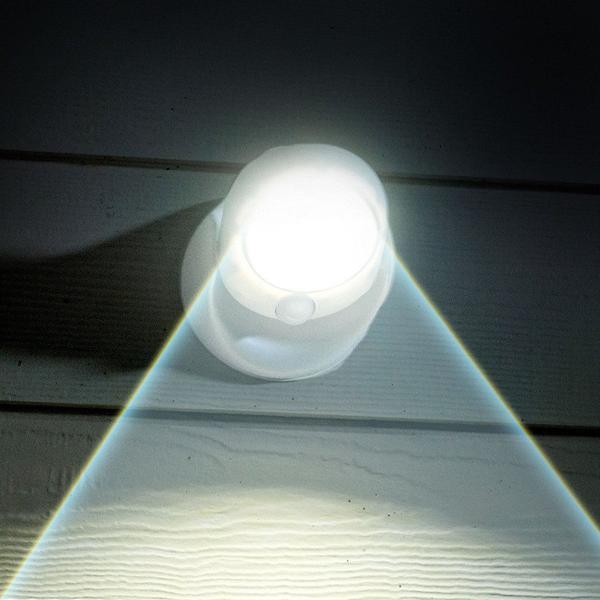 LED-Lampe | Weiß | Rund | Bewegungssensor | Selbstklebend | Batterien-Luzern Mode