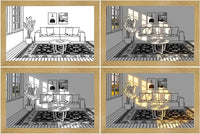 LED Leuchtrahmen | Innovativ | Dekorativ | Bezaubernd-Fenster-23x17cm-Luzern Mode