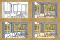 LED Leuchtrahmen | Innovativ | Dekorativ | Bezaubernd-Herbst-23x17cm-Luzern Mode