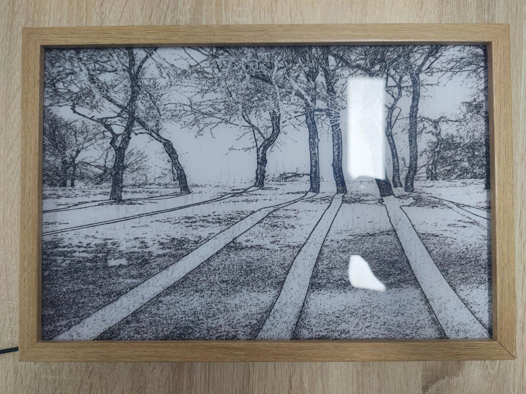 LED Leuchtrahmen | Innovativ | Dekorativ | Bezaubernd-Holz-23x17cm-Luzern Mode