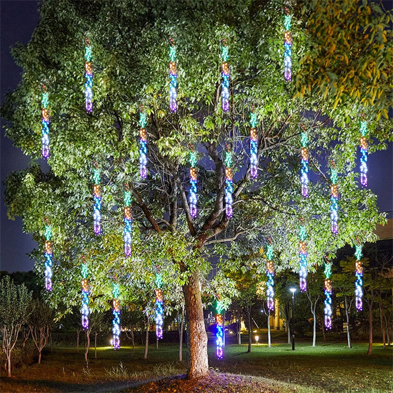 Meteoritenregen Außenbeleuchtung | LED | Funkelnd | Lichterkette-Luzern Mode