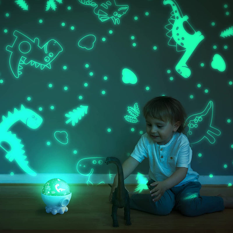 Nachtlampe mit Projektor | Beruhigend | Musikfunktion | Timer | LED-Luzern Mode