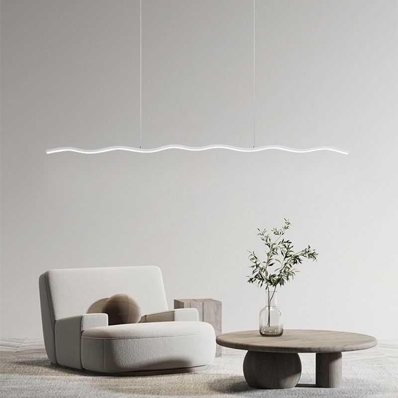LED-Pendelleuchte | Modern Wellenlinien Stilvoll Langlebig Dimmbar-Luzern Mode