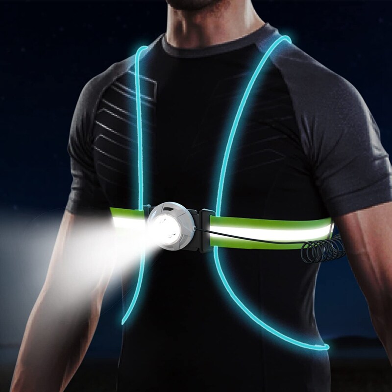 LED Laufweste Reflektierend für Sport und Outdoor Sicherheit-Luzern Mode