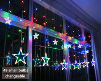 LED-Lichterkette | Sterne Stimmungsvolle Beleuchtung Langlebig Einstellbar Vielseitig-Farbwechsel-Knopfsteuerung-Luzern Mode