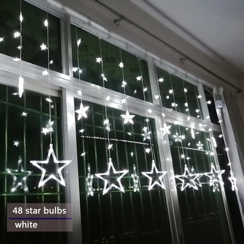 LED-Lichterkette | Sterne Stimmungsvolle Beleuchtung Langlebig Einstellbar Vielseitig-Luzern Mode