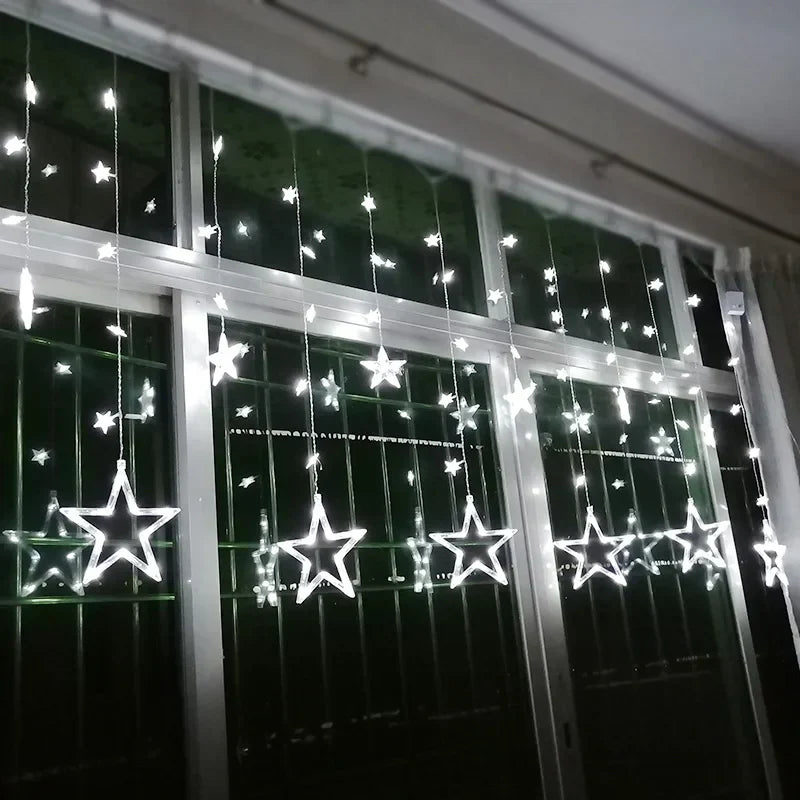 LED-Lichterkette | Sterne Stimmungsvolle Beleuchtung Langlebig Einstellbar Vielseitig-Luzern Mode