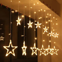 LED-Lichterkette | Sterne Stimmungsvolle Beleuchtung Langlebig Einstellbar Vielseitig-Luzern Mode